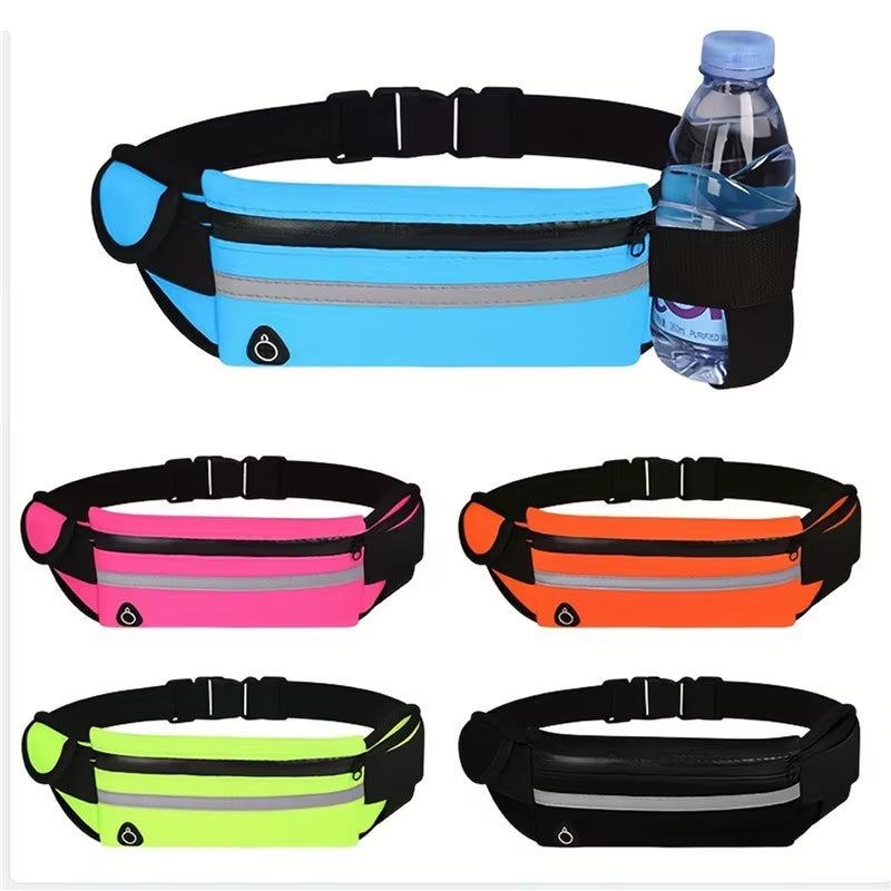 Versatile Sport Running Waist Bag - Comfortable Fanny Pack for Gym, Cycling & Outdoor Activities, Perfect Phone Case & Safety Tape Included!
