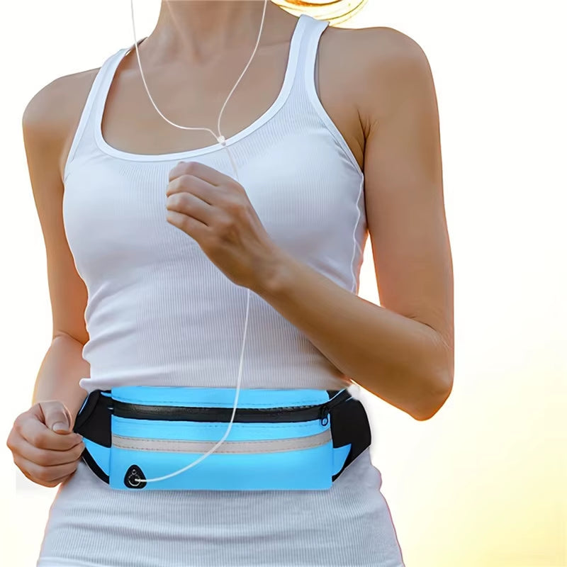 Versatile Sport Running Waist Bag - Comfortable Fanny Pack for Gym, Cycling & Outdoor Activities, Perfect Phone Case & Safety Tape Included!